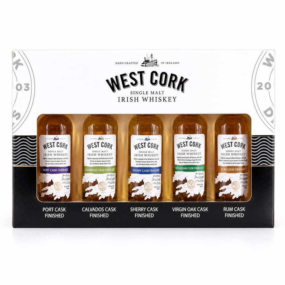 West Cork Collection Set aus (5 x 5cl Flaschen) 0,250 Liter/ 43.0% vol Produktbild