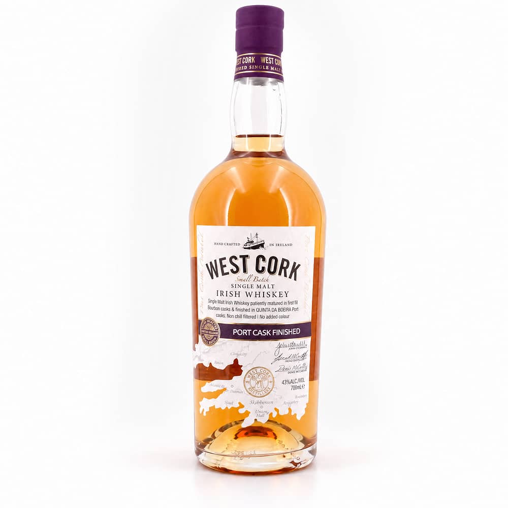 West Cork Single Malt Port Cask Finish 0,70 Liter/ 43.0% vol Produktbild