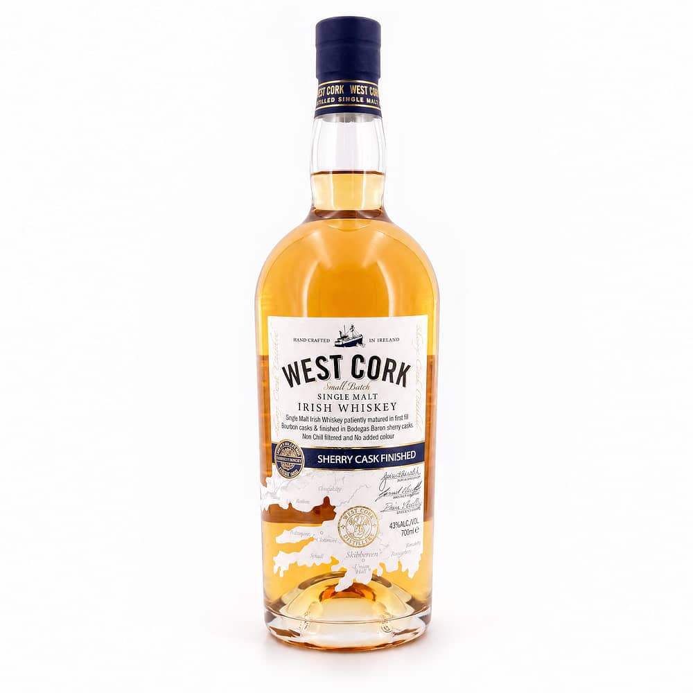 West Cork Single Malt Sherry Cask Finish 0,70 Liter/ 43.0% vol Produktbild