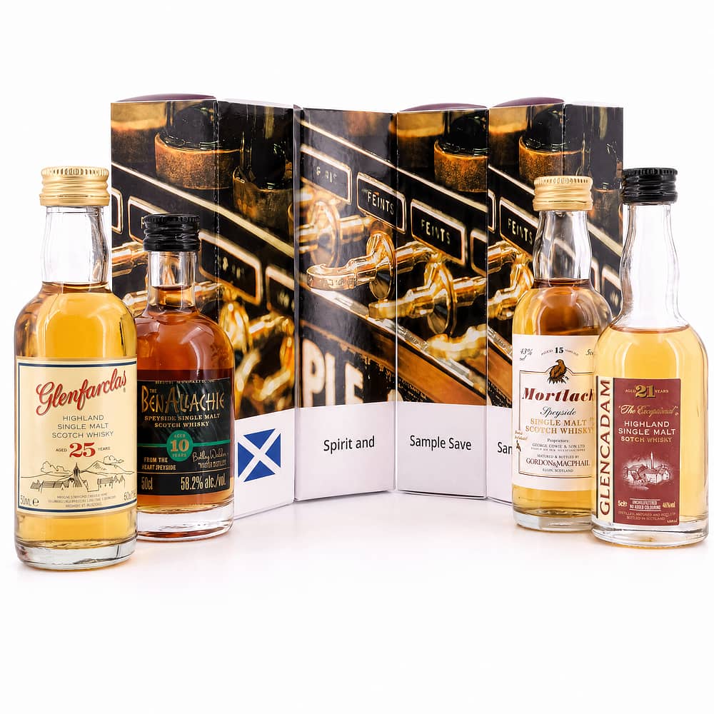 whiskyworld Miniaturen-Set Motiv Spirit & Sample Save 0,20 Liter/ 48.3% vol Produktbild