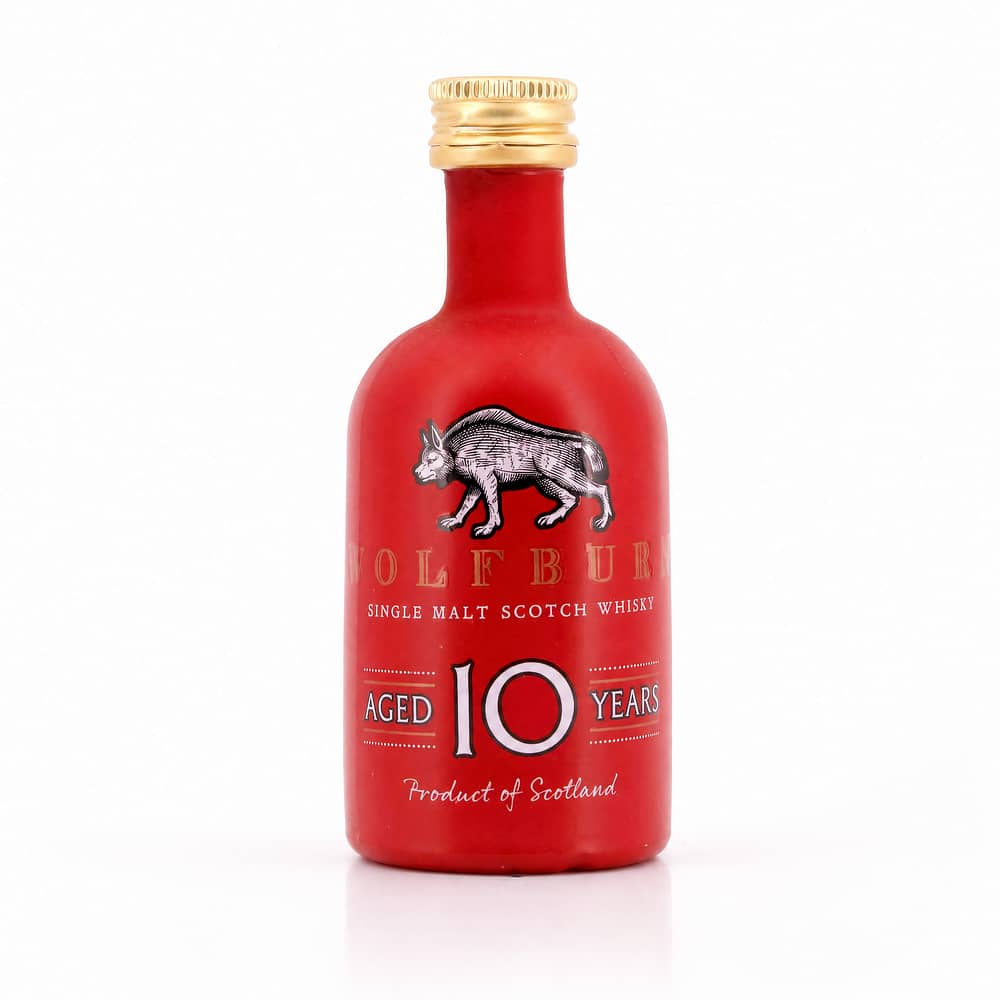 Wolfburn 10 Jahre Sherry Casks Miniatur 0,050 Liter/ 46.0% vol Produktbild