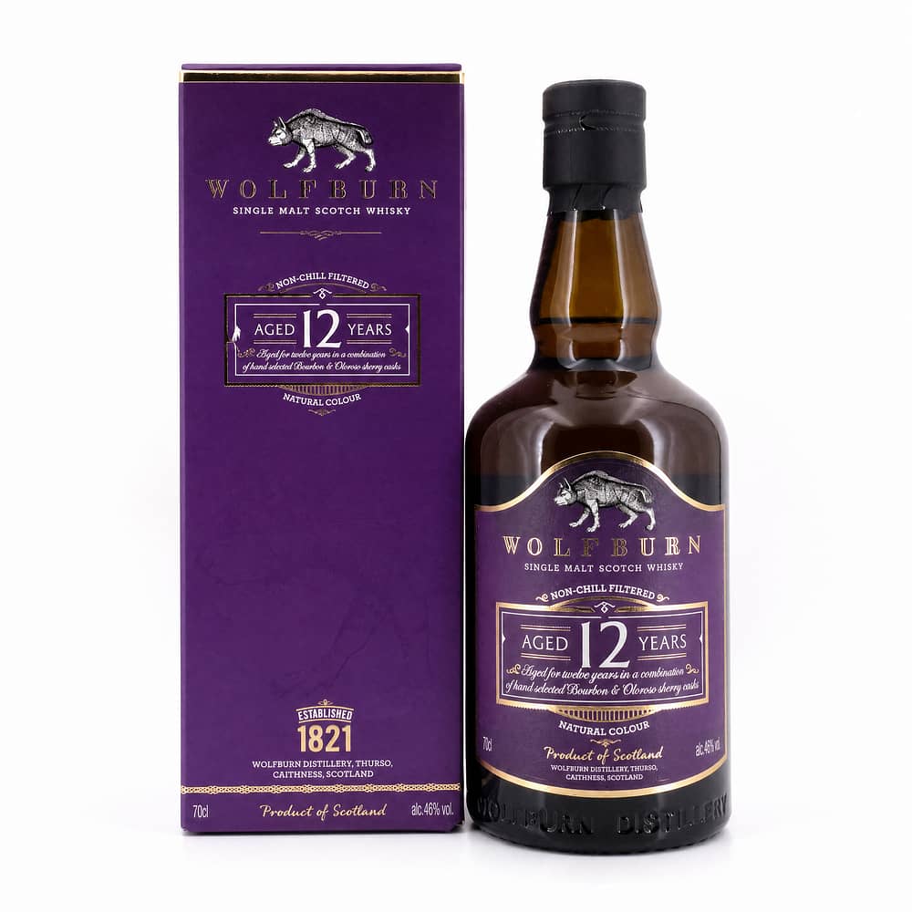 Wolfburn 12 Jahre Bourbon & Sherry Casks 0,70 Liter/ 46.0% vol Produktbild
