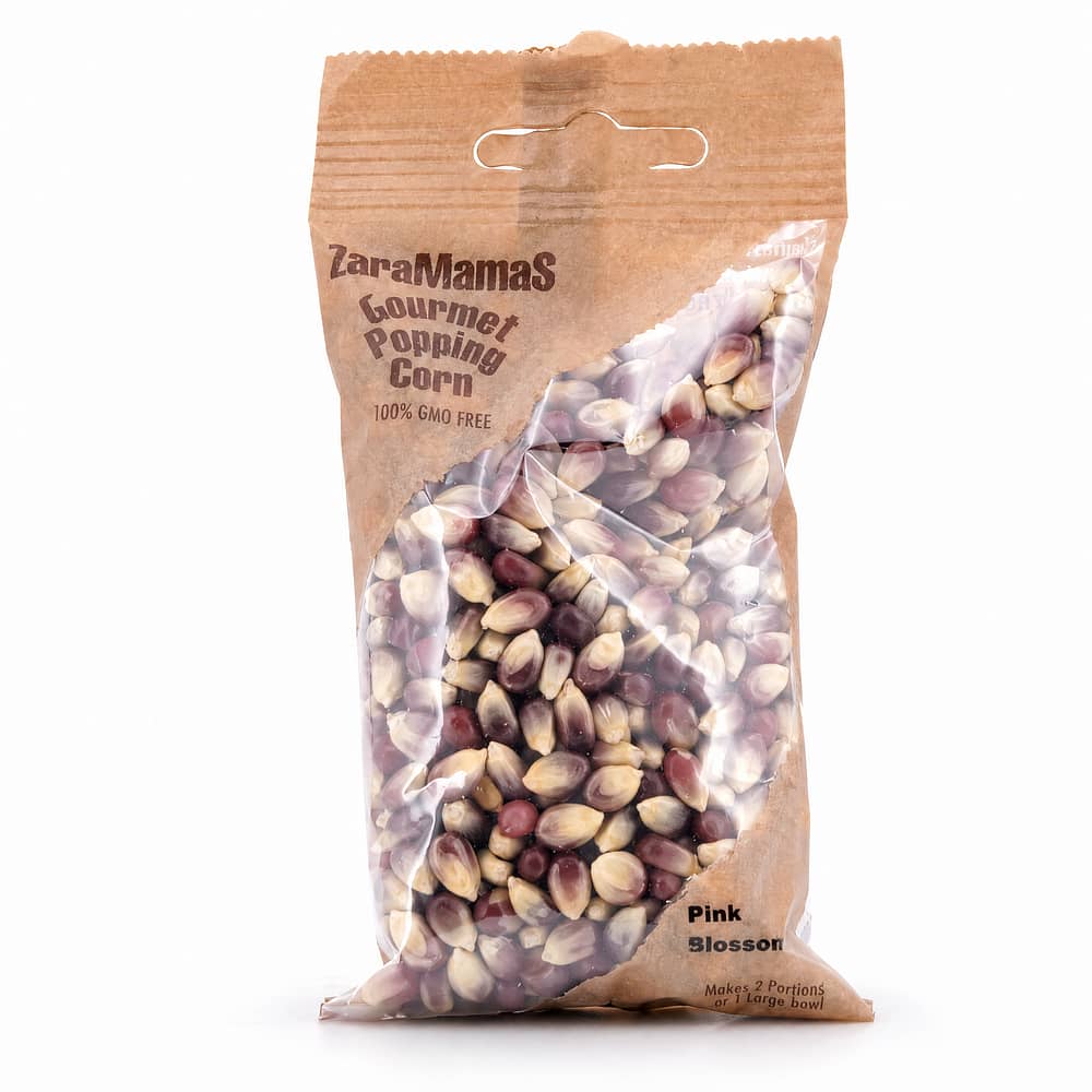 ZaraMama Popcorn Pink Blossom 100% Gentechnikfrei 90 Gramm Produktbild