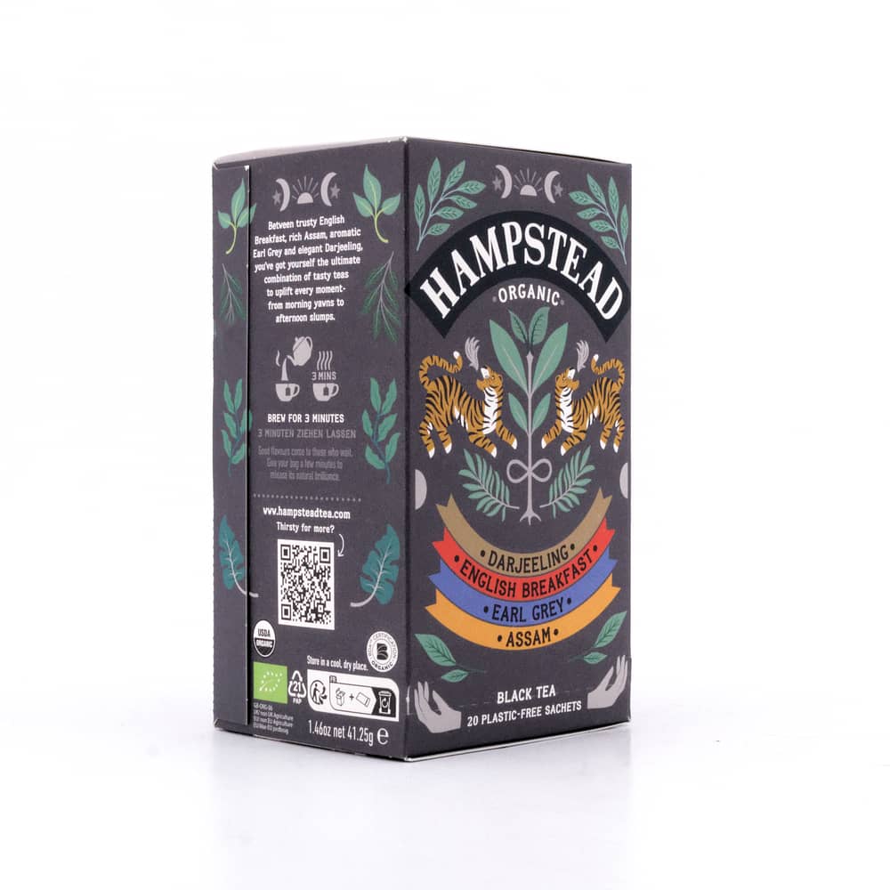 Hampstead Tea BIO Organic Black Tea Selection 20 Teebeutel 40 Gramm Produktbild