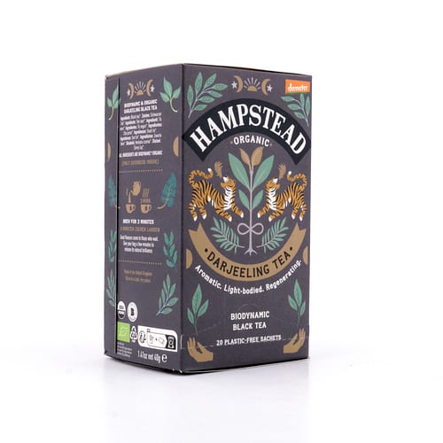 Hampstead Tea BIO Organic Darjeeling 20 Teebeutel 40 Gramm Produktbild
