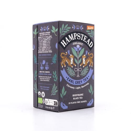 Hampstead Tea BIO Organic Earl Grey 20 Teebeutel 40 Gramm Produktbild
