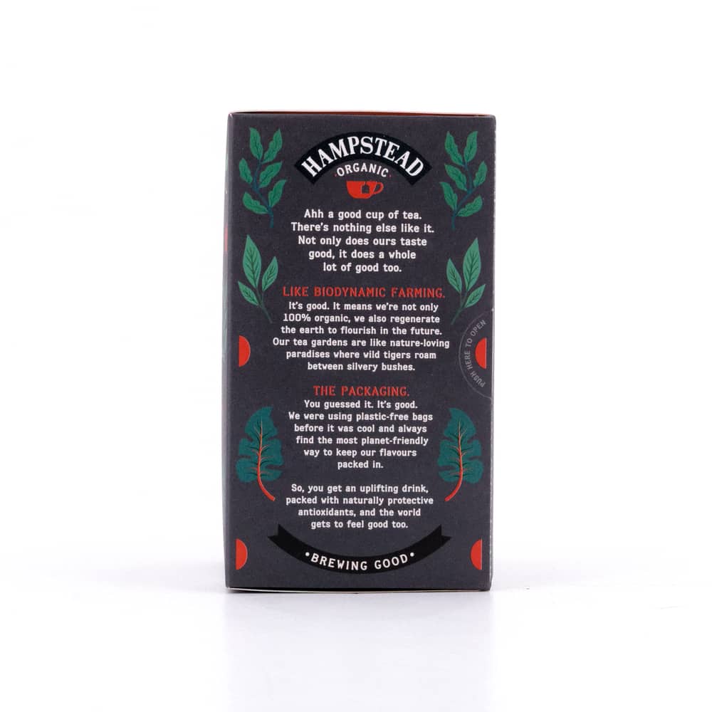 Hampstead Tea BIO Organic English Breakfast 20 Teebeutel 45 Gramm Produktbild
