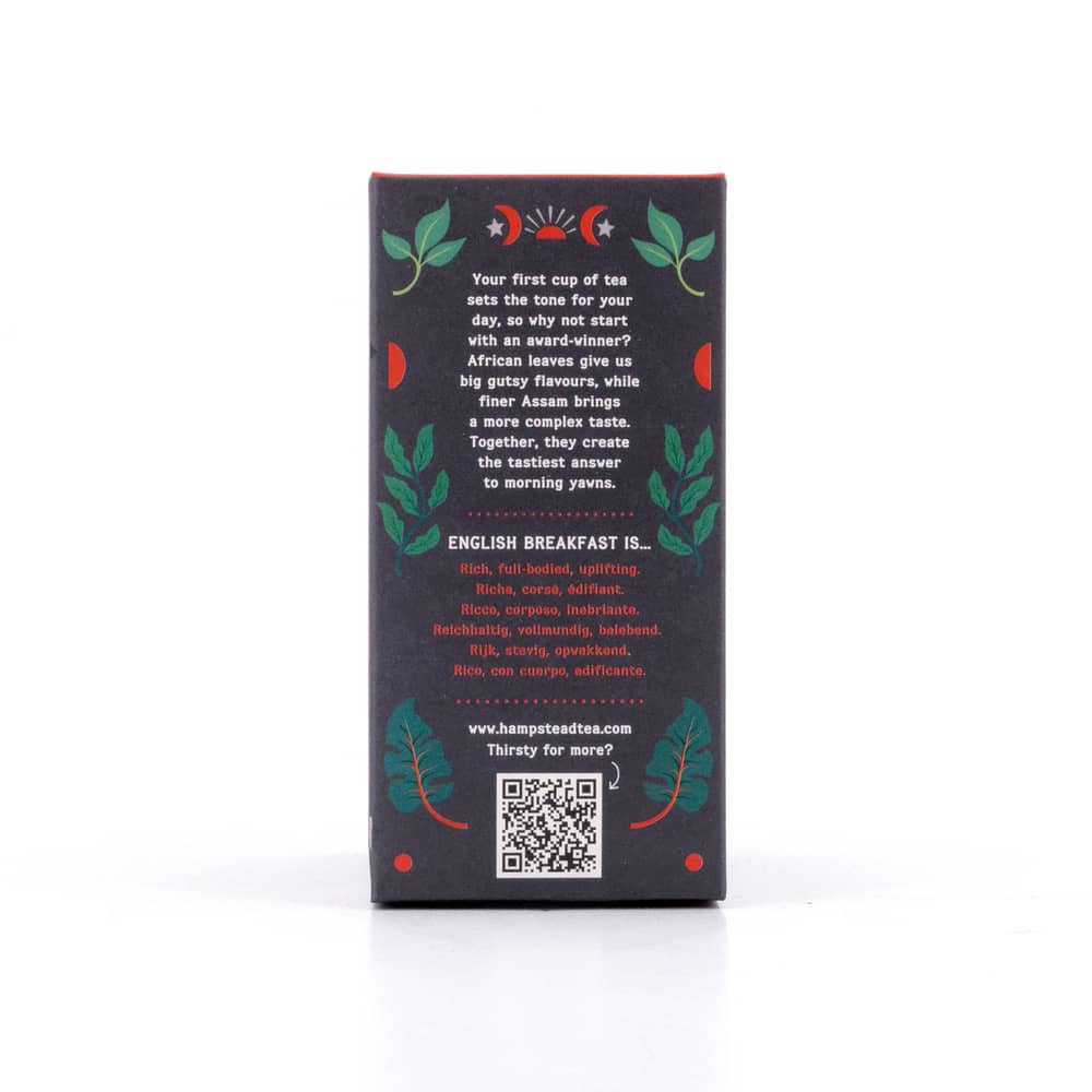 Hampstead Tea BIO Organic English Breakfast 20 Teebeutel 45 Gramm Produktbild