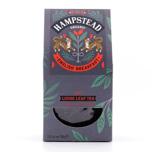 Hampstead Tea BIO Organic English Breakfast loser Tee 100 Gramm Produktbild
