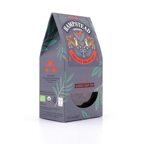 Hampstead Tea BIO Organic English Breakfast loser Tee 100 Gramm Produktbild