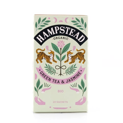 Hampstead Tea BIO Organic Green Tea & Jasmine 20 Teebeutel 40 Gramm Produktbild