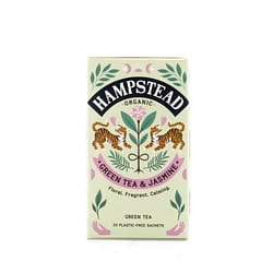 Hampstead Tea BIO Organic Green Tea & Jasmine 20 Teebeutel Produktbild