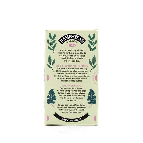 Hampstead Tea BIO Organic Green Tea & Jasmine 20 Teebeutel 40 Gramm Produktbild