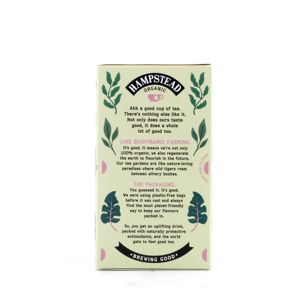 Hampstead Tea BIO Organic Green Tea & Jasmine 20 Teebeutel 40 Gramm Produktbild