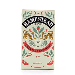 Hampstead Tea BIO Organic Green Tea & Raspberry 20 Teebeutel Produktbild
