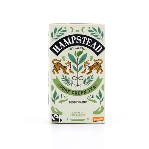 Hampstead Tea BIO Organic Green Tea Clean 20 Teebeutel 40 Gramm Produktbild