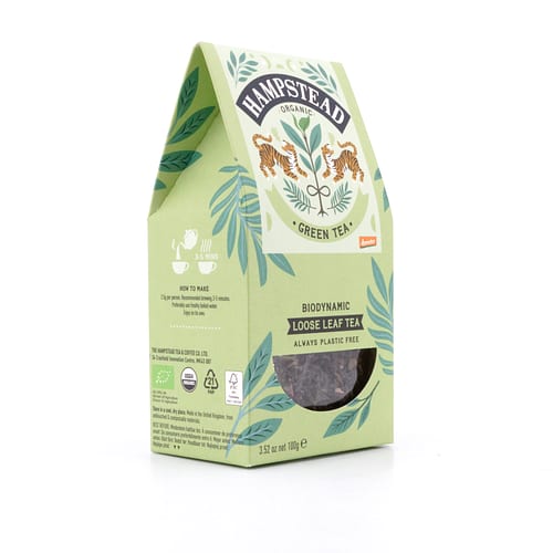 Hampstead Tea BIO Organic Green Tea loser Tee 100 Gramm Produktbild