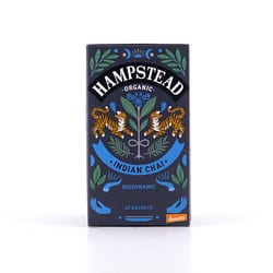 Hampstead Tea BIO Organic Indian Chai Black Tea 20 Teebeutel Gewürzter Schwarztee Produktbild