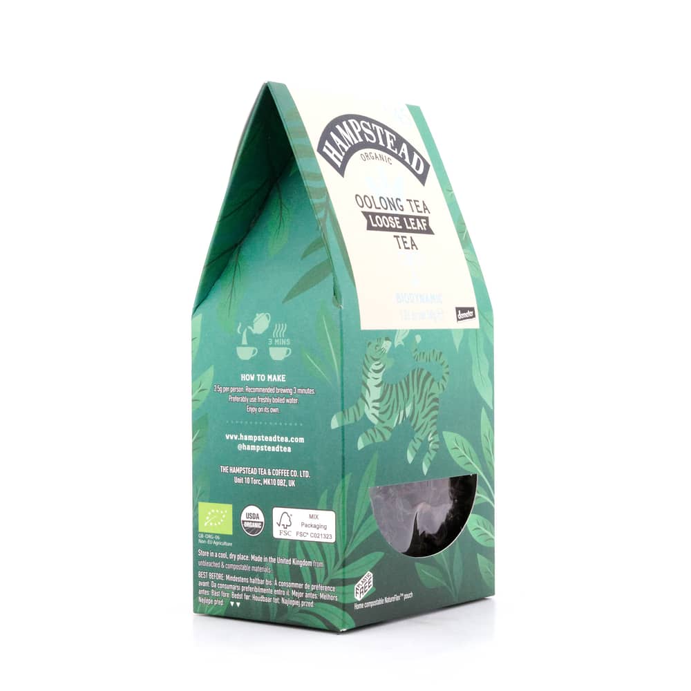 Hampstead Tea BIO Organic Oolong loser Tee im Spitzbeutel 50 Gramm Produktbild