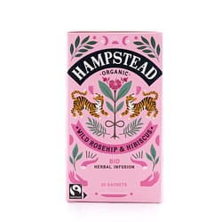 Hampstead Tea BIO Organic Rosehip Hibiscus 20 Teebeutel Produktbild