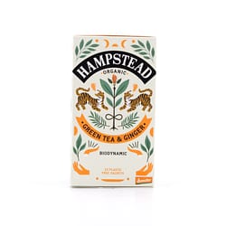 Hampstead Tea BIO Organic Zesty Ginger Green Tea 20 Teebeutel Produktbild
