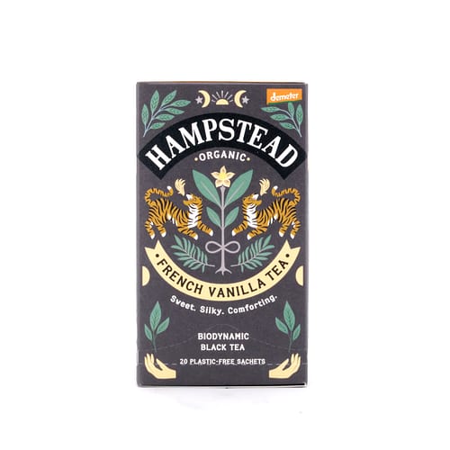 Hampstead Tea Madagascan Vanilla BIO-Schwarztee French Vanilla 20 Teebeutel 30 Gramm Produktbild