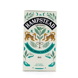 Hampstead Tea Matcha Green Tea & Nettle BIO 20 plastikfreie Teebeutel Produktbild