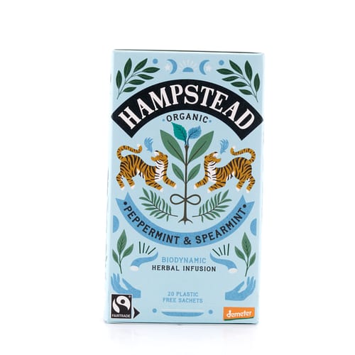 Hampstead Tea Peppermint & Spearmint 20 Teebeutel 30 Gramm Produktbild