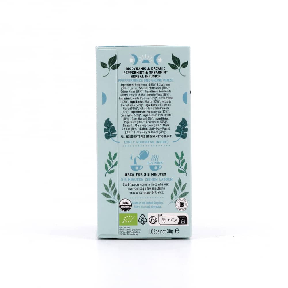 Hampstead Tea Peppermint & Spearmint 20 Teebeutel 30 Gramm Produktbild
