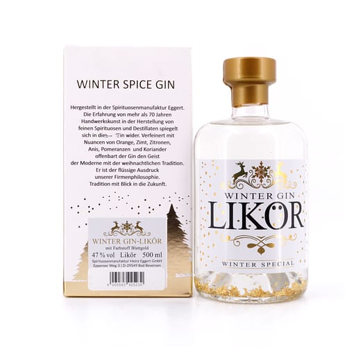 Heinz Eggert Winter Gin Likör mit Blattgold 0,50 Liter/ 47.0% vol Produktbild