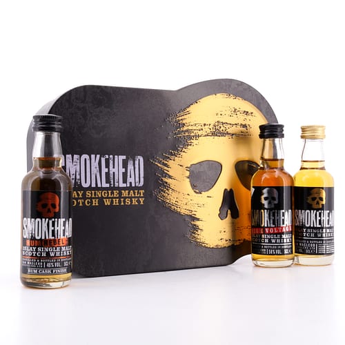 Ian Macleod Smokehead-Set Peated, High Voltage, Rum Rebel je 0,05l Miniaturen 0,150 Liter/ 49.0% vol Produktbild
