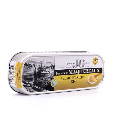 Jacques Gonidec Makrelenfilet mit BIO-Senf 169 Gramm Produktbild
