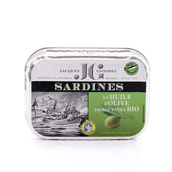 Jacques Gonidec Sardinen in Bio-Olivenöl 115g Produktbild