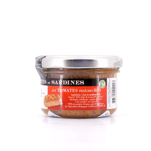 Jacques Gonidec Sardinenrillette mit frischen BIO-Tomaten 90 Gramm Produktbild