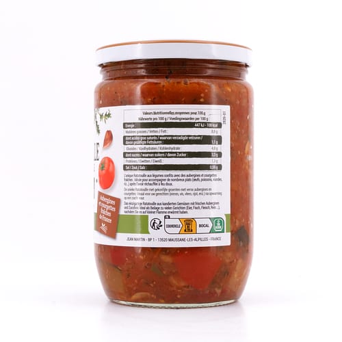 Jean MARTIN Ratatouille A La Provencale Spezialität aus Südfrankreich 520 Gramm Produktbild