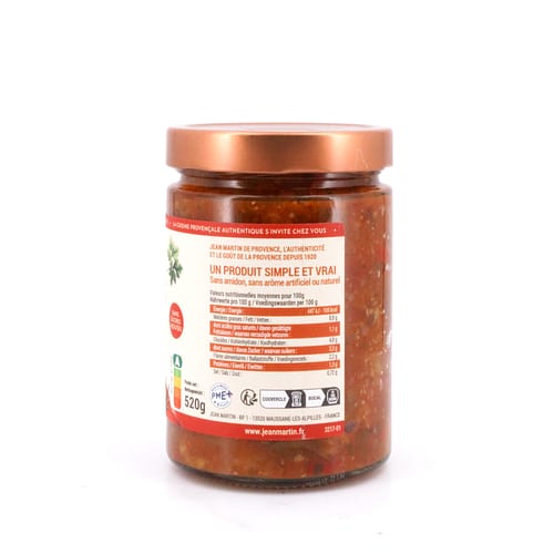 Jean MARTIN Ratatouille A La Provencale Spezialität aus Südfrankreich 520 Gramm Produktbild