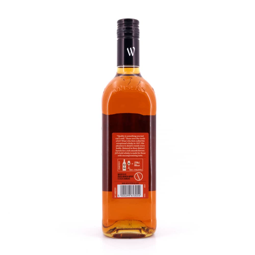 J.P.Wiser's 10 Jahre Tripple Barrel Canadian Whisky 0,70 Liter/ 40.0% vol Produktbild