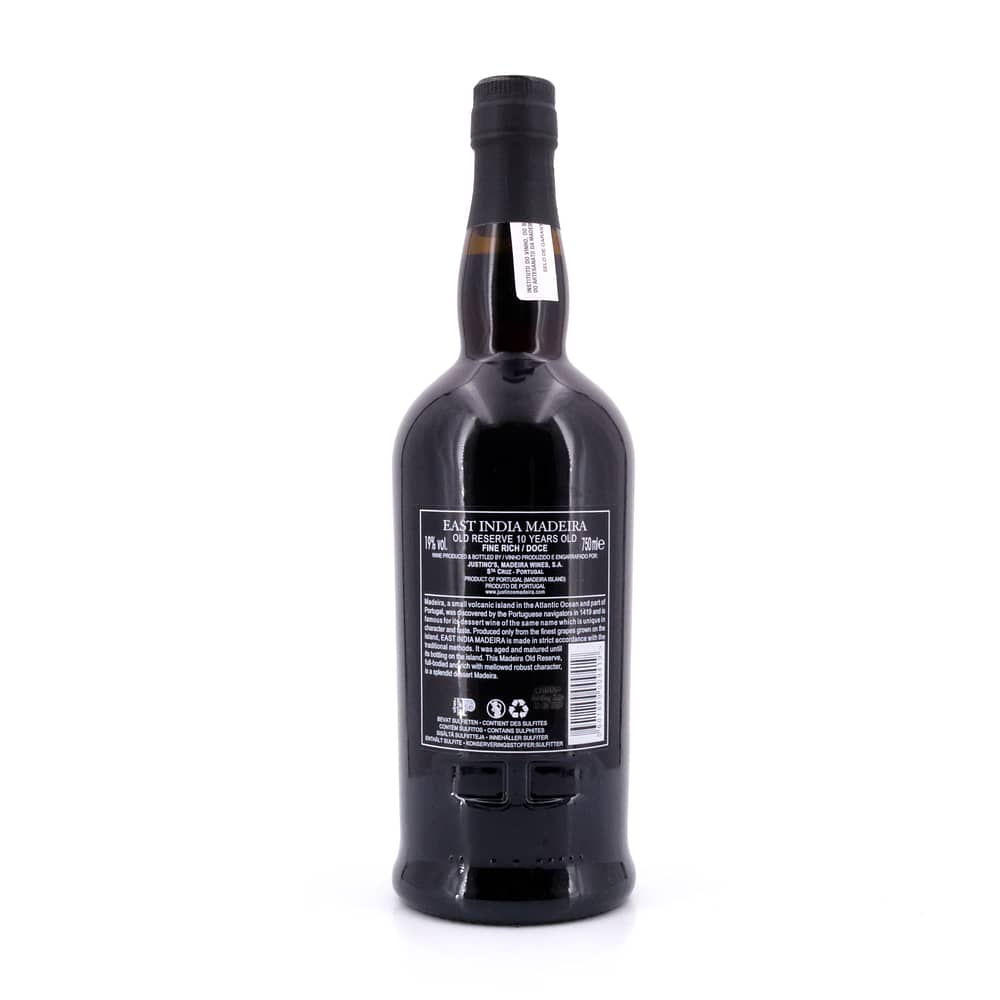 Justino`s East India Old Reserve 10 Jahre 0,750 Liter/ 19.0% vol Produktbild