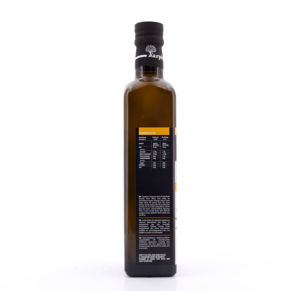 Karpea Natives Olivenöl Extra Virgin 0,50 Liter Produktbild