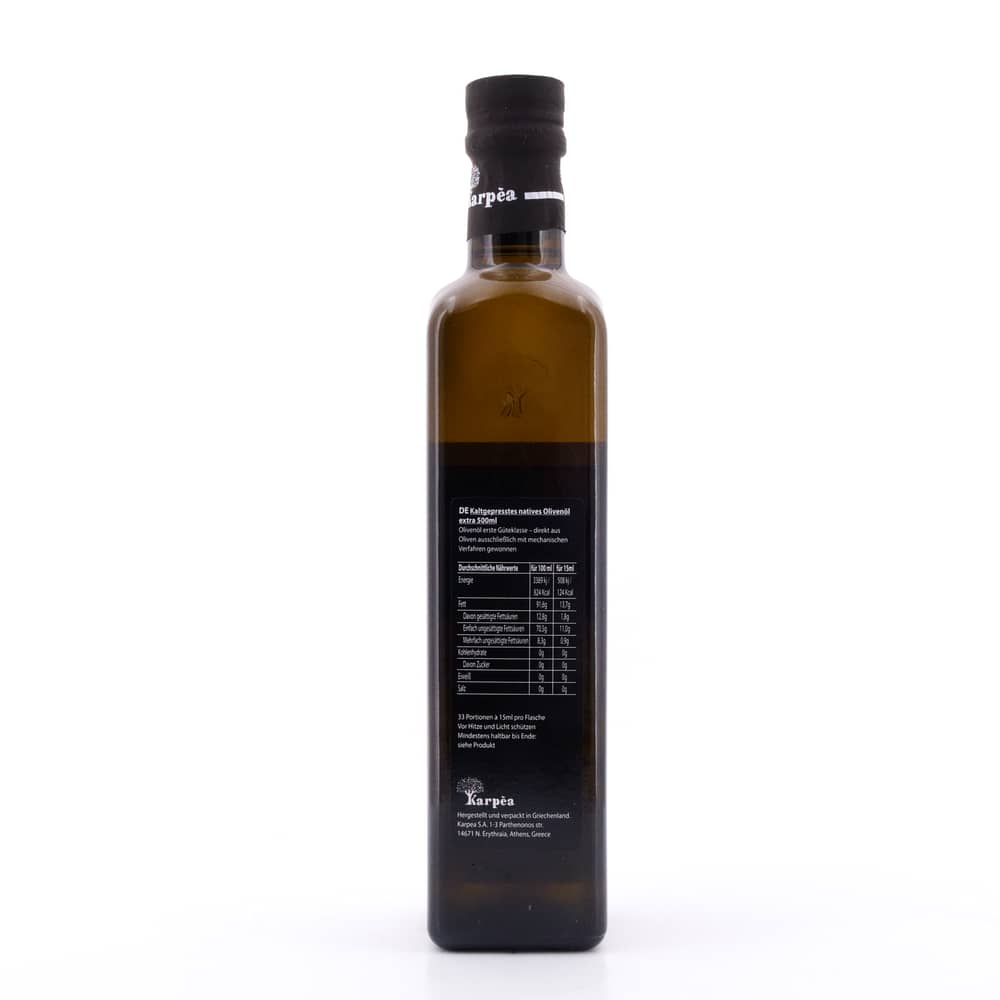 Karpea Natives Olivenöl Extra Virgin 0,50 Liter Produktbild