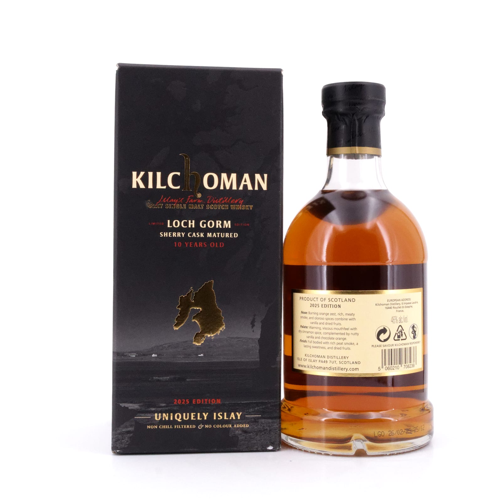 Kilchoman Loch Gorm 2025 10 Jahre Oloroso Sherry Butts 0,70 Liter