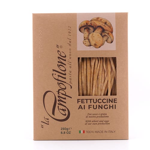 La Campofilone Fettuccine Eiernudeln mit Pilzen 250 Gramm Produktbild
