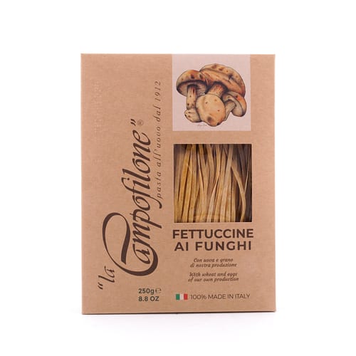 La Campofilone Fettuccine Eiernudeln mit Pilzen 250 Gramm Produktbild
