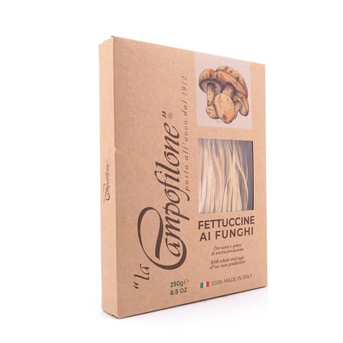 La Campofilone Fettuccine Eiernudeln mit Pilzen 250 Gramm Produktbild