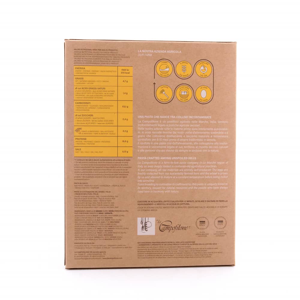 La Campofilone Tagliatelle Eiernudeln 250 Gramm Produktbild