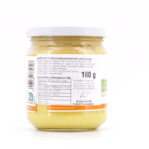 La Délicieuse Ananas & Kokos Aufstrich BIO 180 Gramm Produktbild