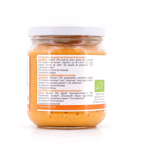 La Délicieuse Karotte Ingwer Aufstrich BIO 180 Gramm Produktbild