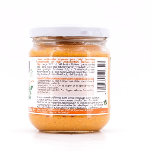 La Délicieuse Karotte Ingwer Aufstrich BIO 180 Gramm Produktbild