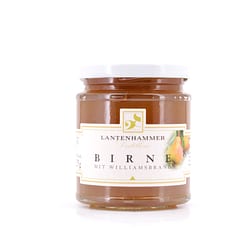 Lantenhammer Birnen Fruchtaufstrich mit Birnenbrand mit 2% Birnenbrand Produktbild