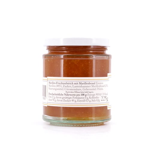 Lantenhammer Marillen Fruchtaufstrich mit Marillenbrand mit 2% Marillenbrand 225 Gramm/ 2.0% vol Produktbild